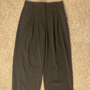 Women's H&M Pants Dress Pants, High Waisted, Black, Wide Leg, Size 6